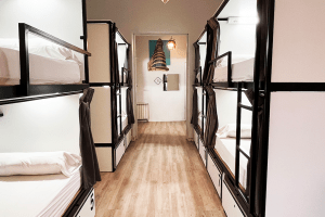 12-bed room with shared bathroom, ideal for large groups at Way Hostel Madrid