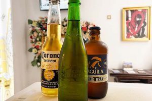 A variety of beers, ideal for relaxing and sharing