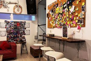 Colorful and vibrant decor at Way Hostel Madrid, creating a unique atmosphere