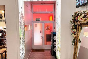 Main entrance of Way Hostel Madrid, on Calle De Los Relatores 17